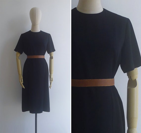 SALE - Vintage '80s Japanese Smart Little Black D… - image 1