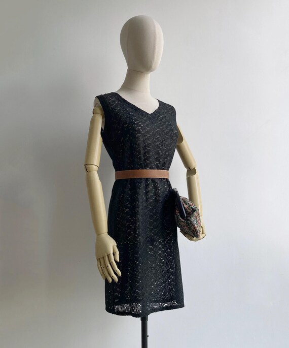 Vintage 70s Black Eyelet Embroidered Lace Shift Dress XS-S, Retro Sheer V-neck Pencil Silhouette - Etsy Vintage 70s Black Eyelet Embroidered Lace Shift Dress XS-S, Retro Sheer V-neck Pencil Silhouette - Etsy