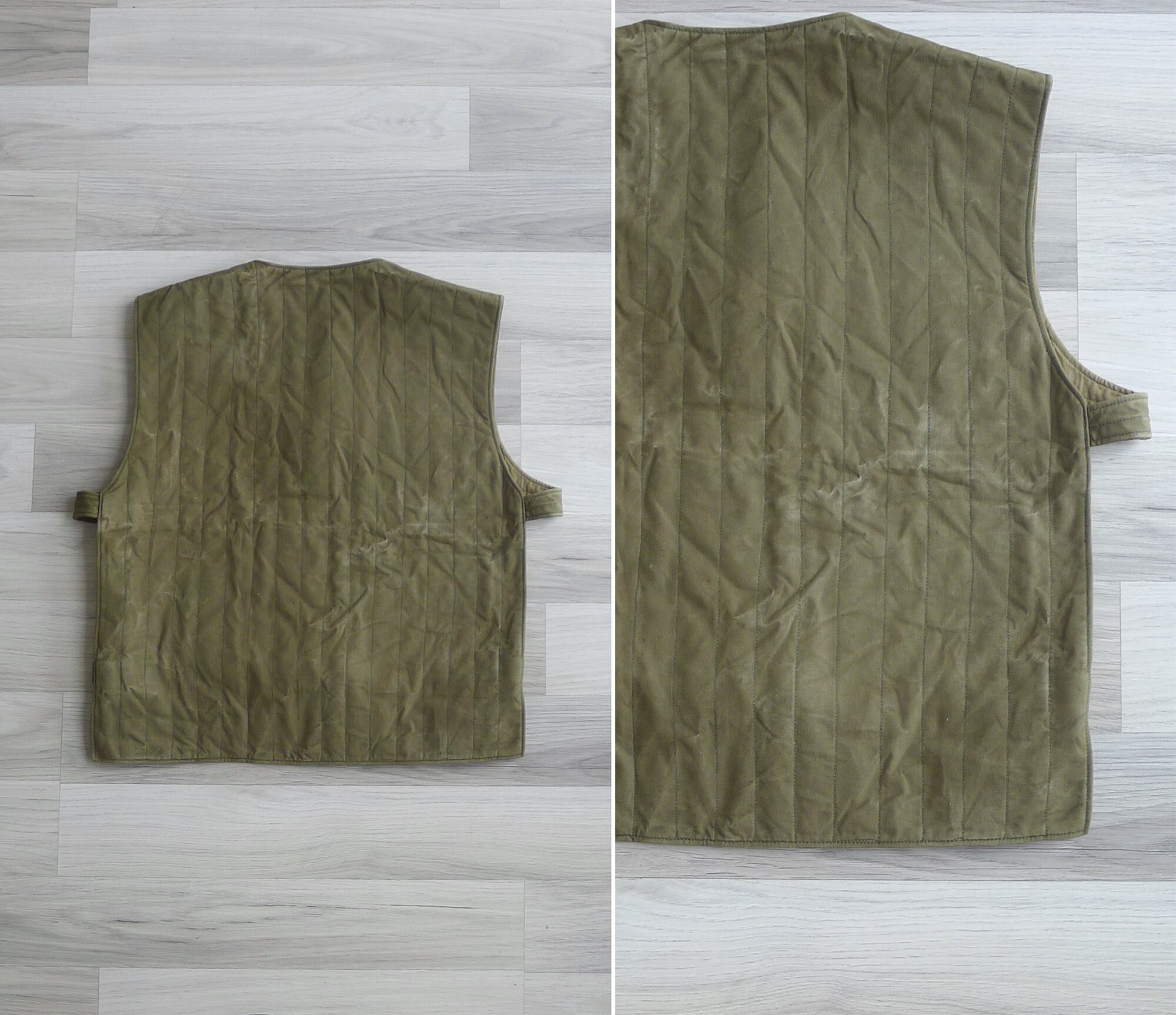 Vintage 1950s 1960s Military Surplus Green Quilted Canvas Vintage 1950s 1960s Military Surplus Green Quilted Canvas
