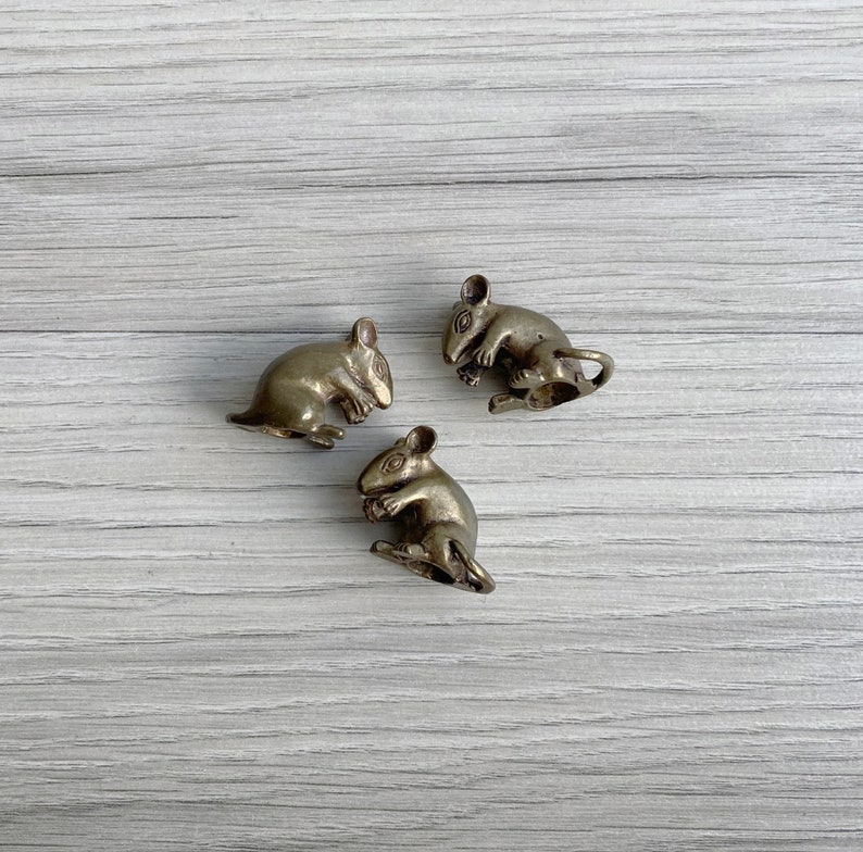 Oct Sale Vintage '50s Brass Mouse Figurine Etsy