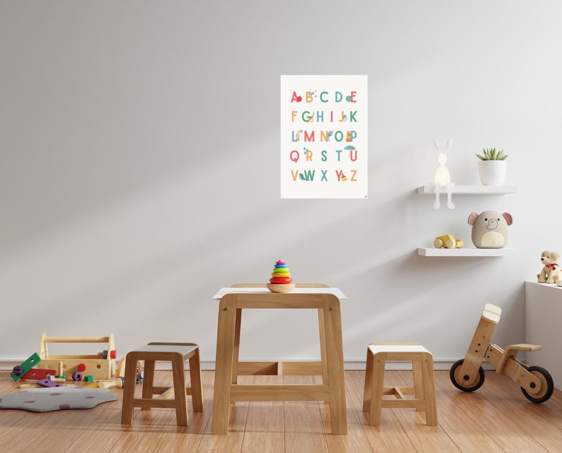 Pastel Alphabet Poster | ABC Wall Art for Kids (digital Download ...