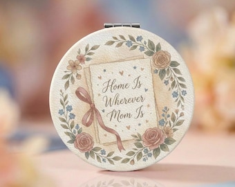 Floral Mom Taschenspiegel, Vintage inspirierte Andenken, Muttertag Taschenspiegel