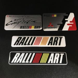Ralliart Emblem Metal Badge  "Spirit of Competition" JDM Decal