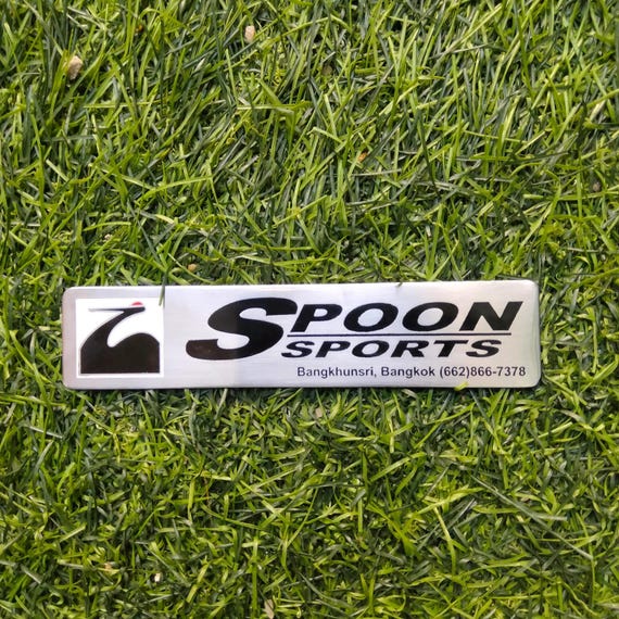 Spoon Sports JDM Emblem Performance Badge Easy Peel & Stick Fits 