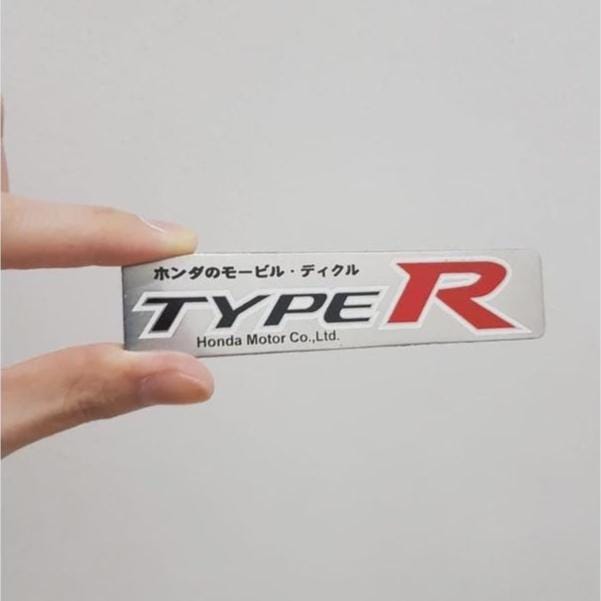 Type R Metal Logo Type R Metal Emblem Performance Badge Car Logo With Adhesive - Etsy