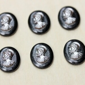 Gladiator Cameo Cabochons (6 x)