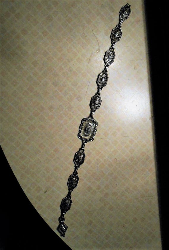 SALE 1920s  Camphor Glass Bracelet Edwardian Love… - image 3