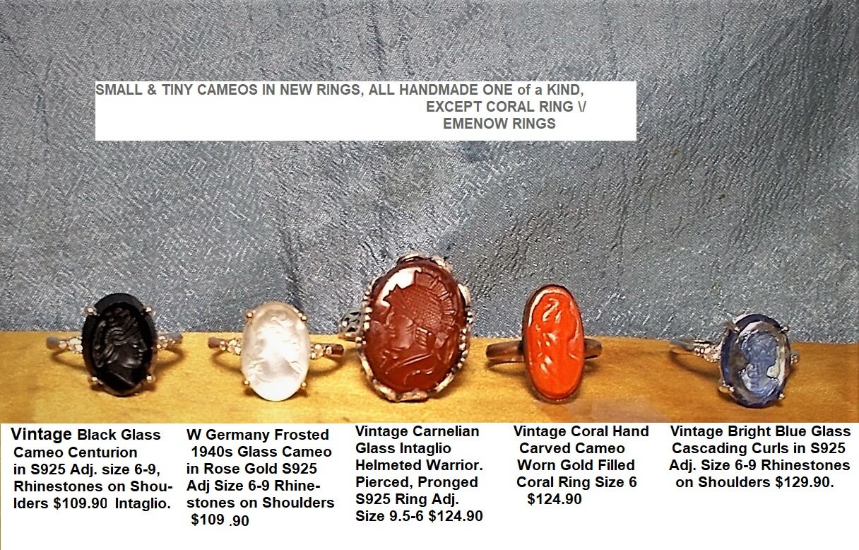 Small cameo shop ring