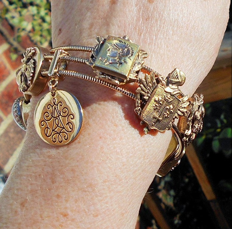 Sale Slide Bracelet Gold Plated Victorian Style 8 GP SLIDES Etsy Ireland