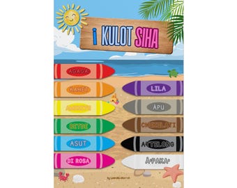 CHamoru Colors Poster | i kulot siha | 24” x 36”