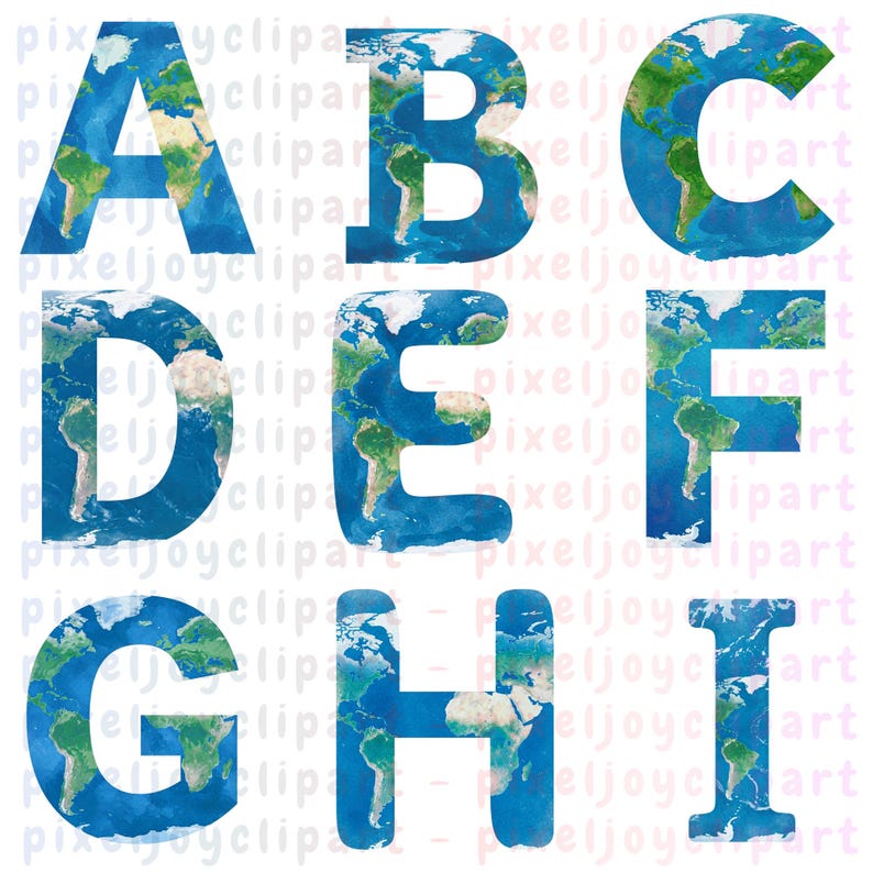 Map Letter R World Map Letters Alphabet PNG Set, Classroom Graphics, Printable ...
