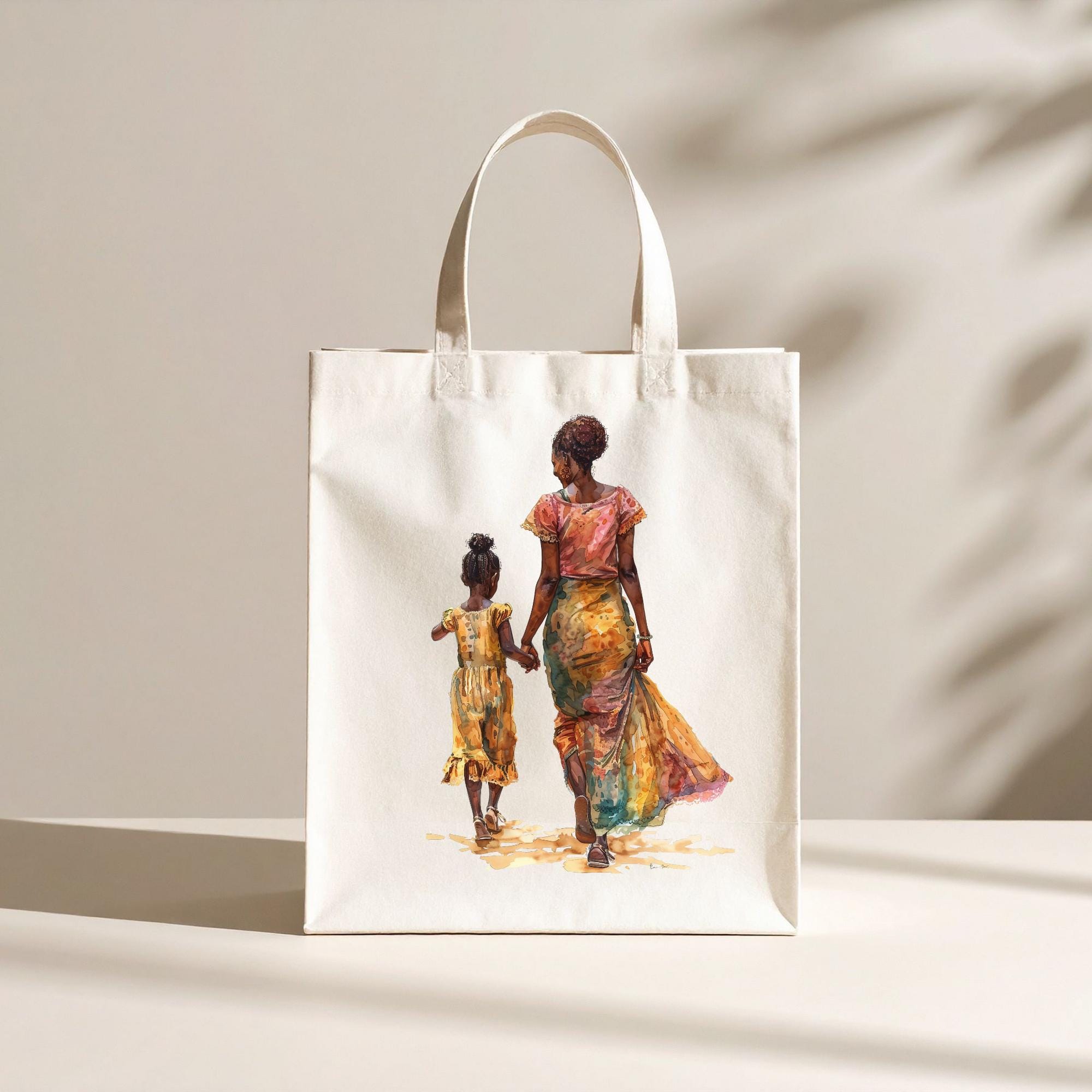 African American Mom and Child Clipart Bundle Black Mother Son Daughter ...