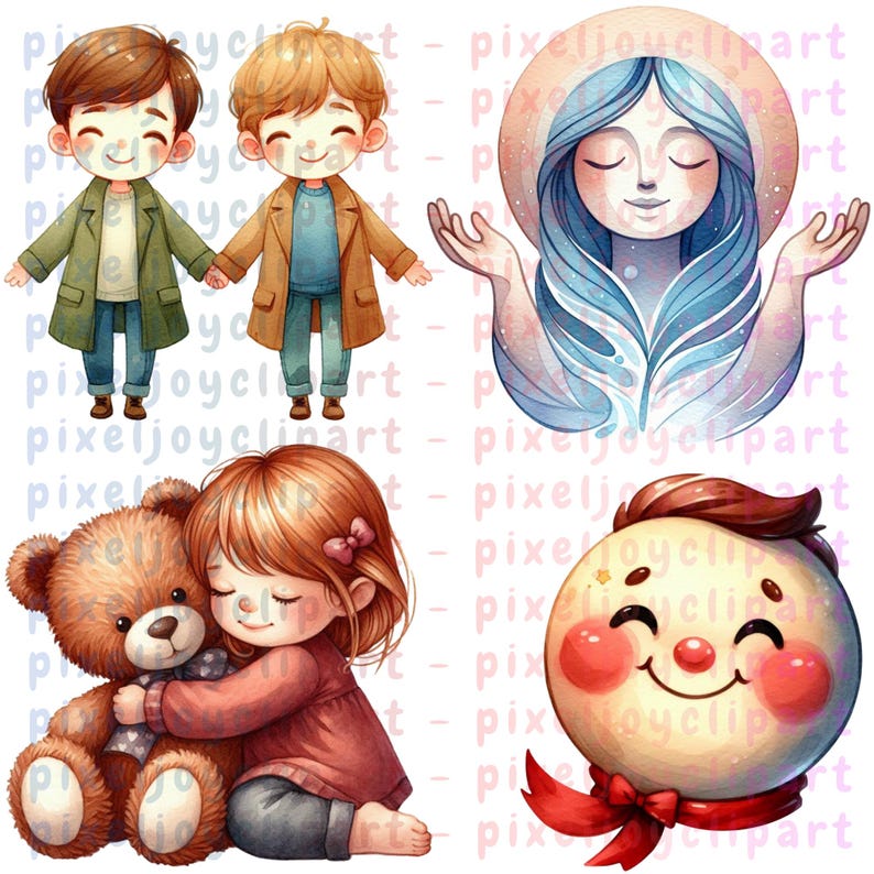 Human Emotions PNG Set, Feelings Clipart, Pastel Emotion Symbols ...