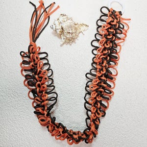 Hermit Crab Macrame Climbing Ladder Toy orange/brown