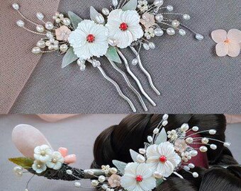 Korean Traditional Hairpin Binyeo, Handmade Silver Hair Stick, Hanbok Accessory, Oriental Wedding Jewelry, Gift for Her