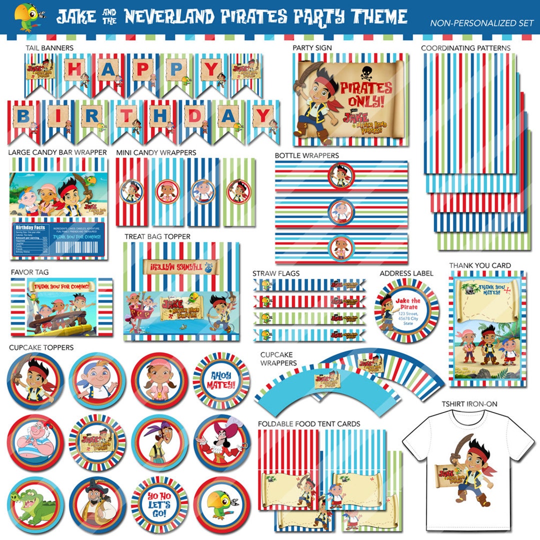 Jake Printables | Jake and the Neverland Pirates | Printable Birthday ...