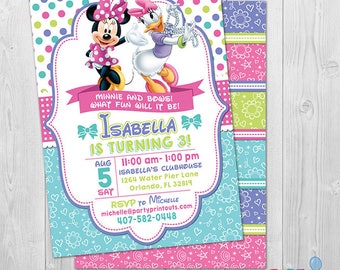 Minnie Bow-tique Invitation, Minnie Bowtique Invitations, Minnie Mouse Invites 1st 2nd 3rd Birthday Invitation Printable Minnie Mouse Party
