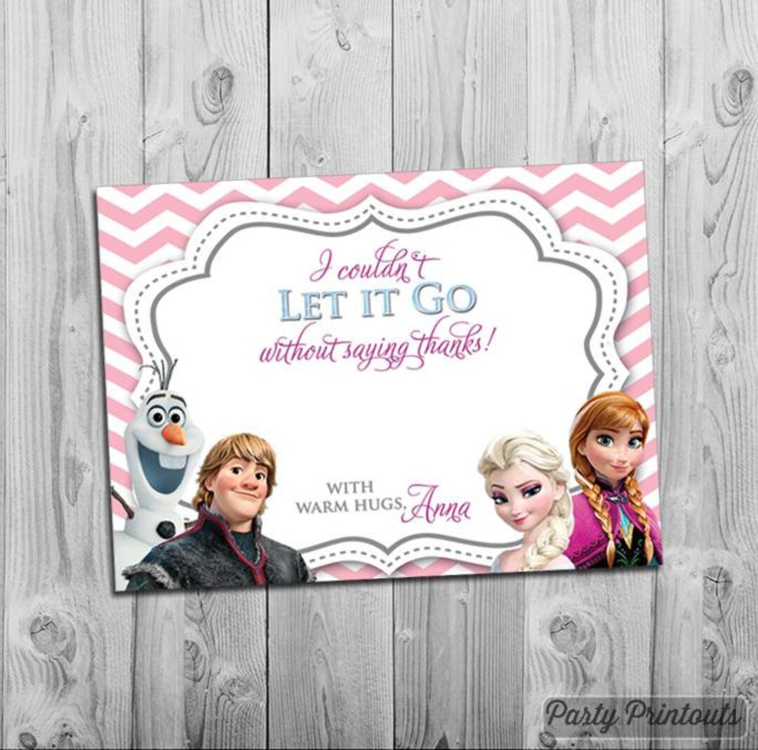 frozen-thank-you-cards-printable-frozen-birthday-thank-you-card-template-pink-and-blue-teal-and-purple-frozen-thank-you-printable-etsy for Free Printable Frozen Birthday Cards Frozen Thank You Cards Printable / Frozen Birthday Thank You Card Template / Pink and Blue / Teal and Purple Frozen Thank You Printable - Etsy for Free Printable Frozen Birthday Cards