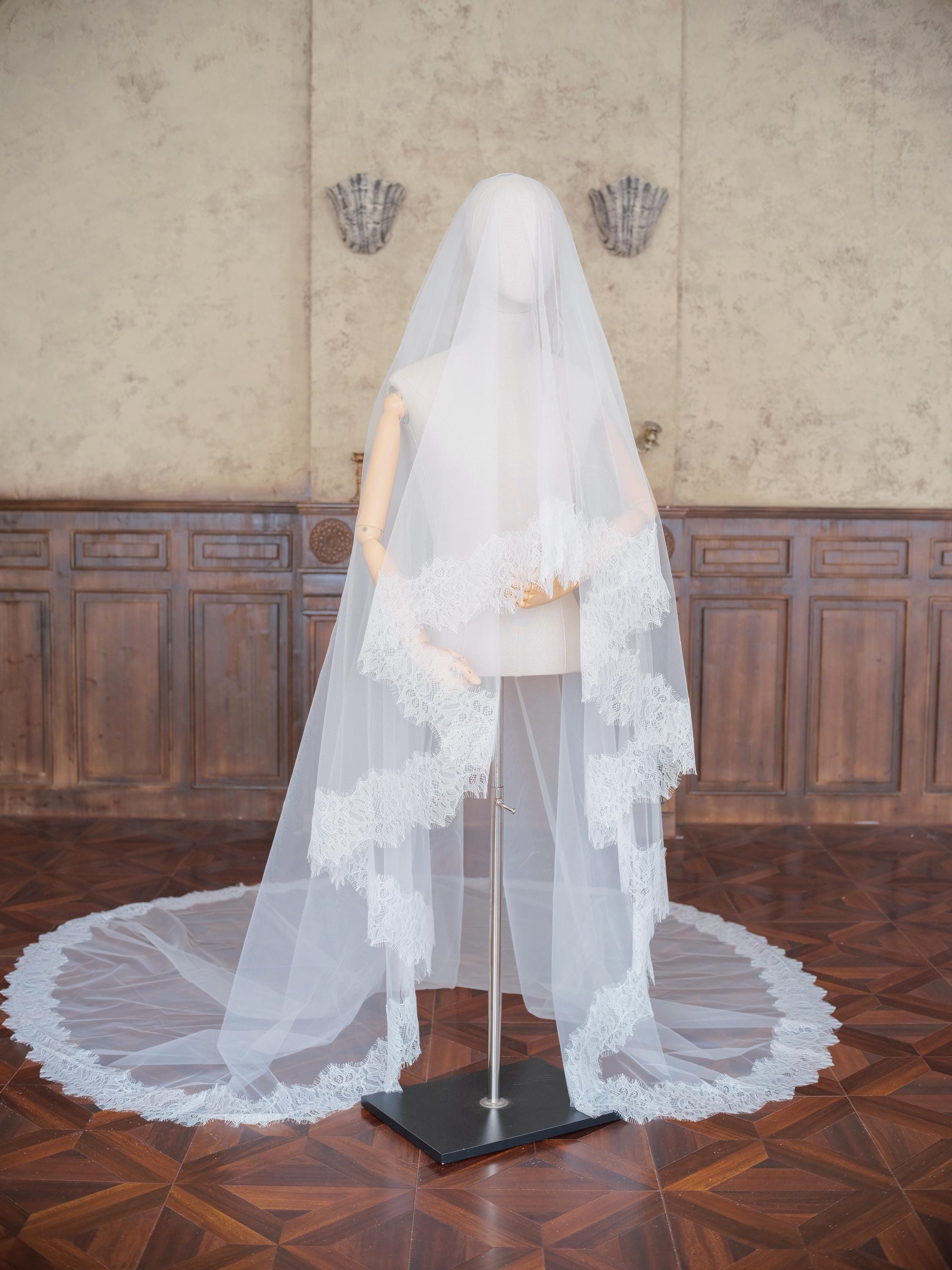 Scalloped Veil Two Tier - Etsy Australia