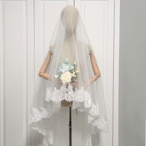 Double Scallop Veil - Etsy