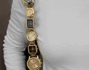 Vintage Style Watch Face Bag Chain,Y2K Punk Chunky Purse Strap,Retro Watch Sliver Clock Handbag Accessory,Designer Bag Strap Replacement