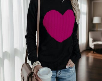 Love Graphic Pullover Sweater - Chic Valentine's Day Wear