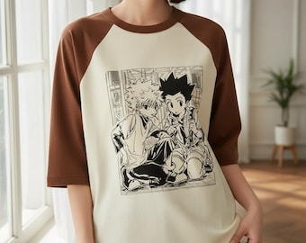 HnterxHunteR Inspired Anime T-Shirt, Kawaii Manga Graphic Tee, Y2K Streetwear Top