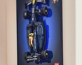 RedBull F1 Lego Technic Display for Wall Mount | Oracle RedBull Racing RB20 | F1 Technic 42206 Compatible | Digital Art for Wall Poster