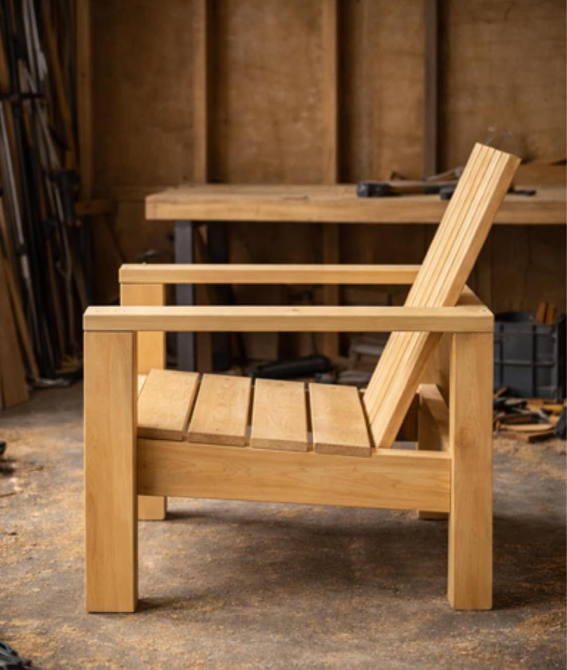 Simple Modern Outdoor Chair Plans | DIY Patio Chair Woodworking Plan ...