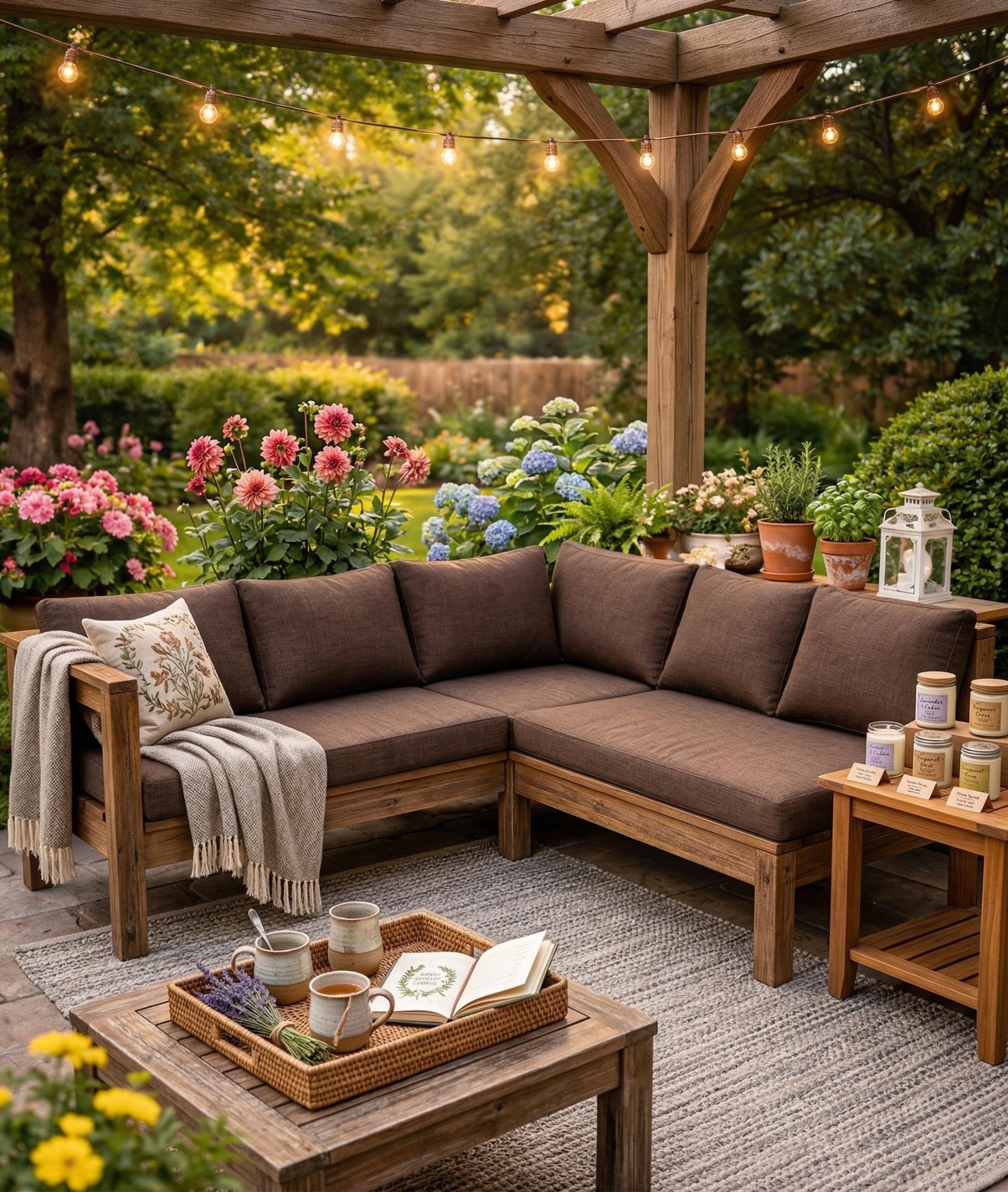 DIY Outdoor Sectional Sofa Plans | 2x4 Patio Couch & One-arm Sofa Set ...