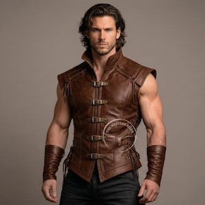 Leather Jerkin - Etsy