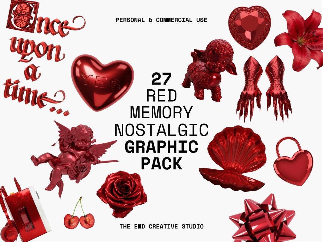 Y2K Green Jade Graphics Bundle: 31 PNG Clip Art Assets (digital ...