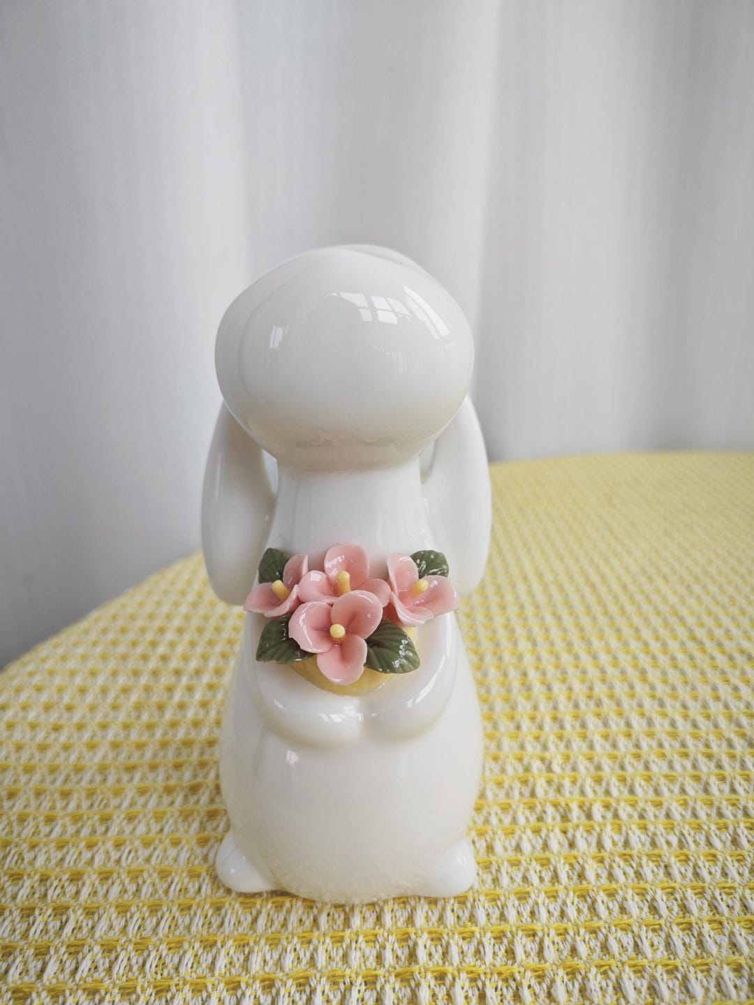 Handmade Ceramic Bunny Figurine Vase - Etsy