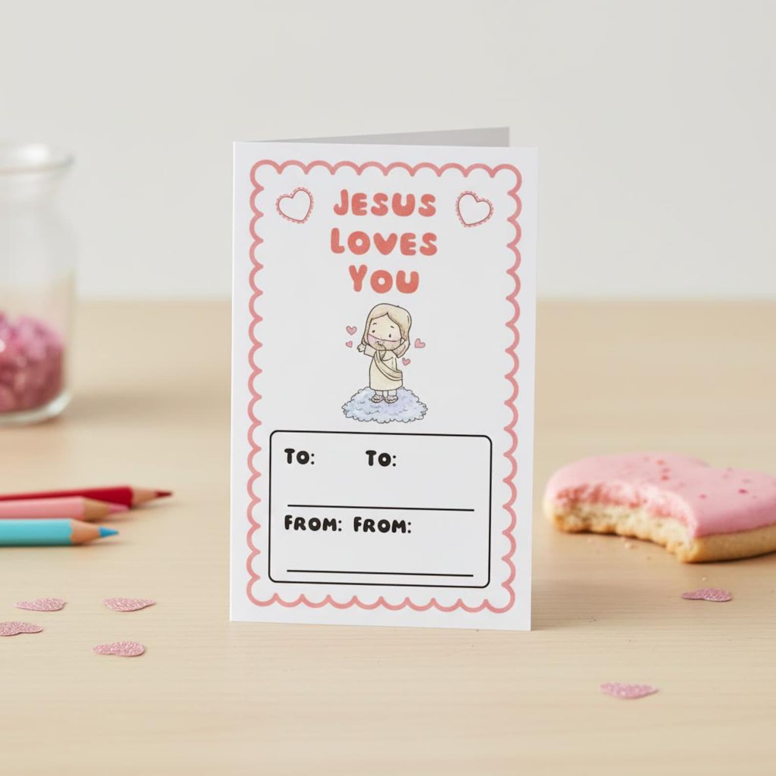 Printable Jesus Loves You Cards for Kids | Christian Valentine ...