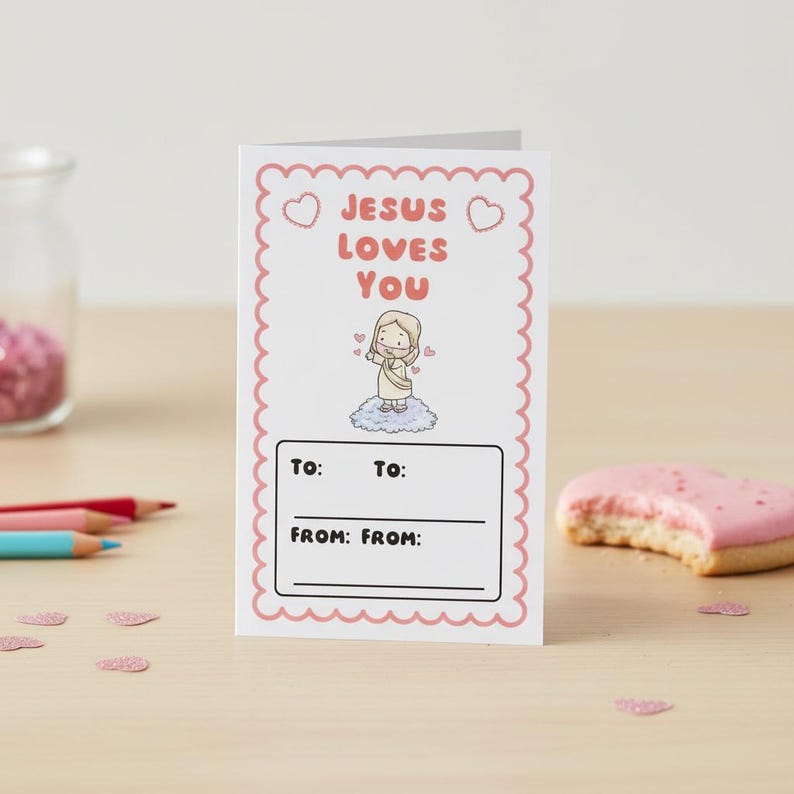 Printable Jesus Loves You Cards for Kids | Christian Valentine ...