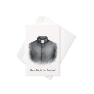 Biglietto di ringraziamento per un sacerdote cattolico / Regalo per l'anniversario dell'ordinazione