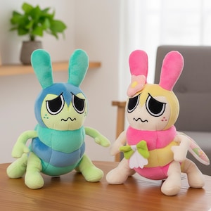 Handgemachtes Squirm Dandy Worm Plüschtier 27 cm Dandys Welt Inspiriert Plüschpuppe Niedlichen Raum Dekor Kinder Geburtstagsgeschenk