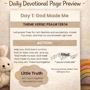 Toddler Morning Devotional | Christian Family Routine (Digital Download) image 4