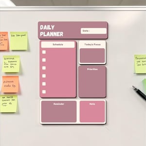 Minimalist Daily Planner Template PDF, Undated Printable Schedule & To-Do List , Instant Download