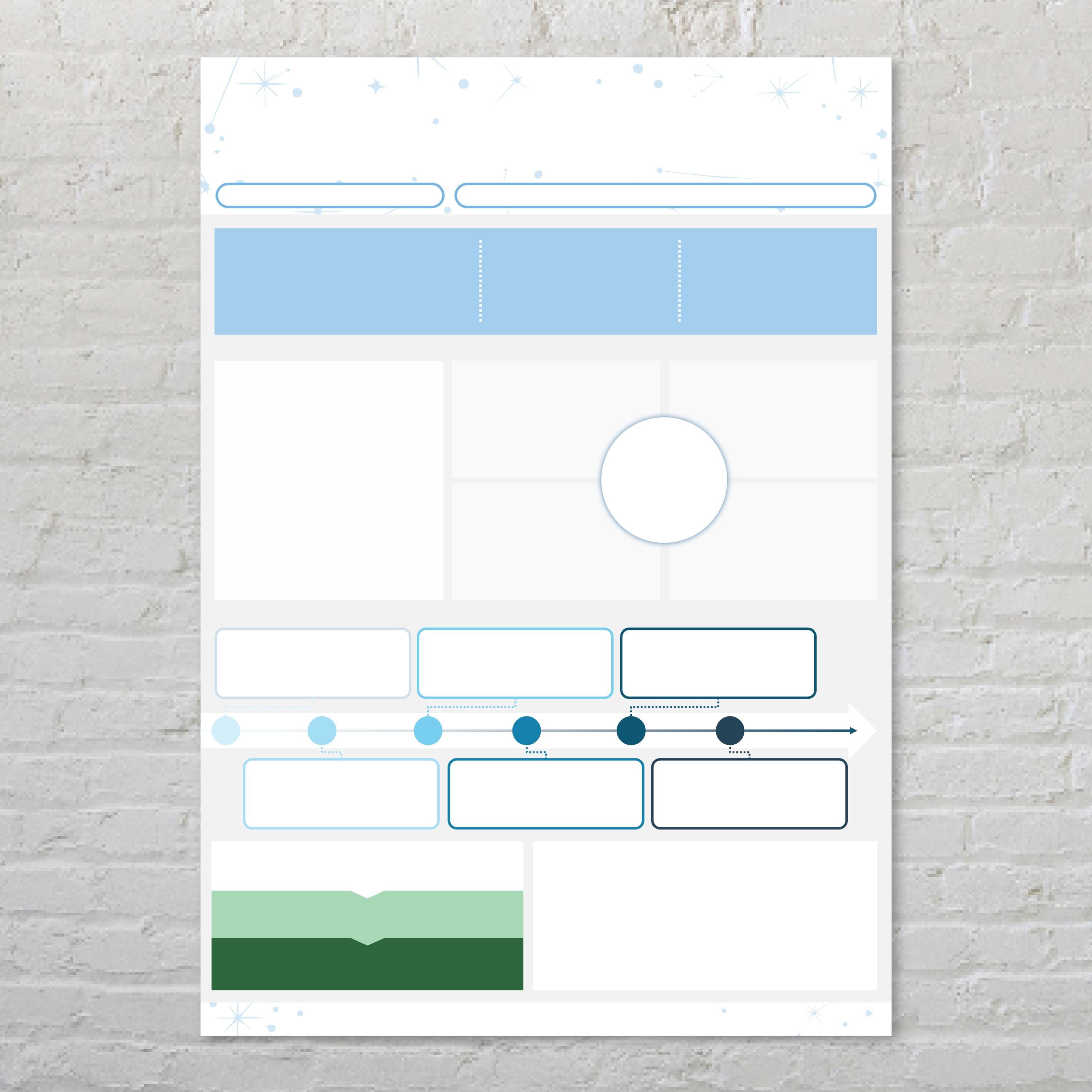 Academic Research Poster Template | Structured Data & Process Framework ...