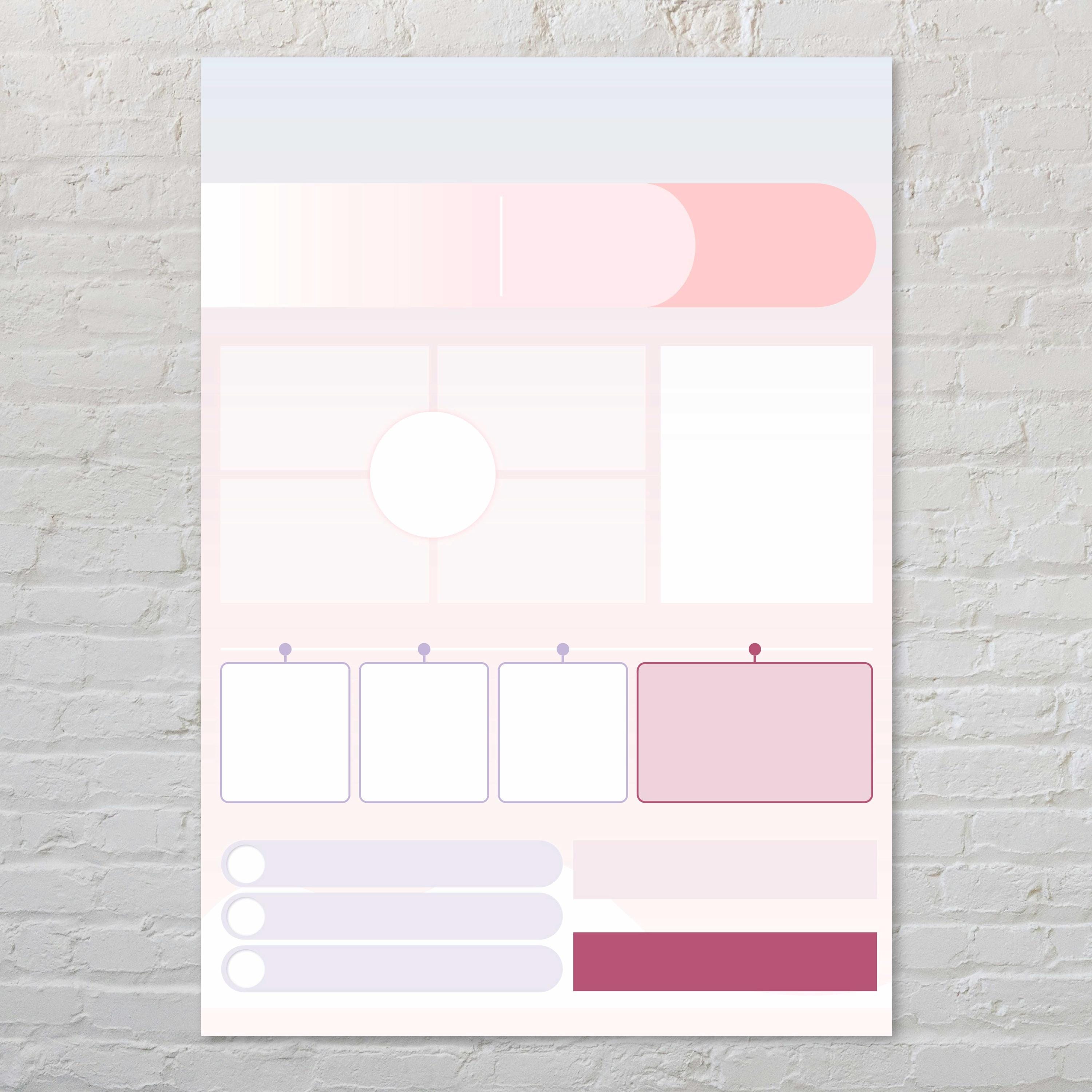 Academic Research Poster Template | Conceptual Framework & Process ...