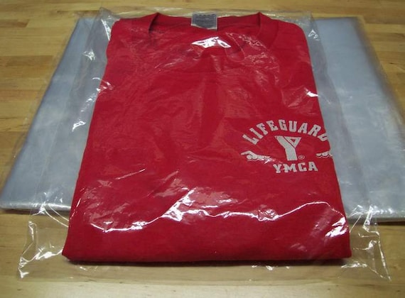 Clear poly best sale bags for shirts
