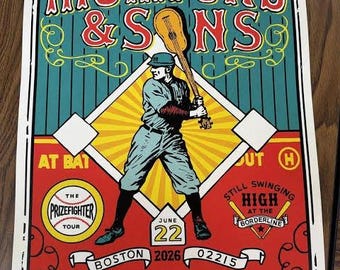 Mumford Sons June 22 2026 Fenway Park Boston Massachusetts Tour Poster