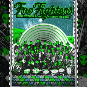 Foo Fighters Hollywood Bowl Aug 22 2026 Poster Reprint