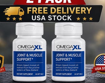 Omega XL 2 Pack | Joint Support Supplement | Natural Omega Fatty Acids | Softgel Capsules | Daily Joint Health Formula