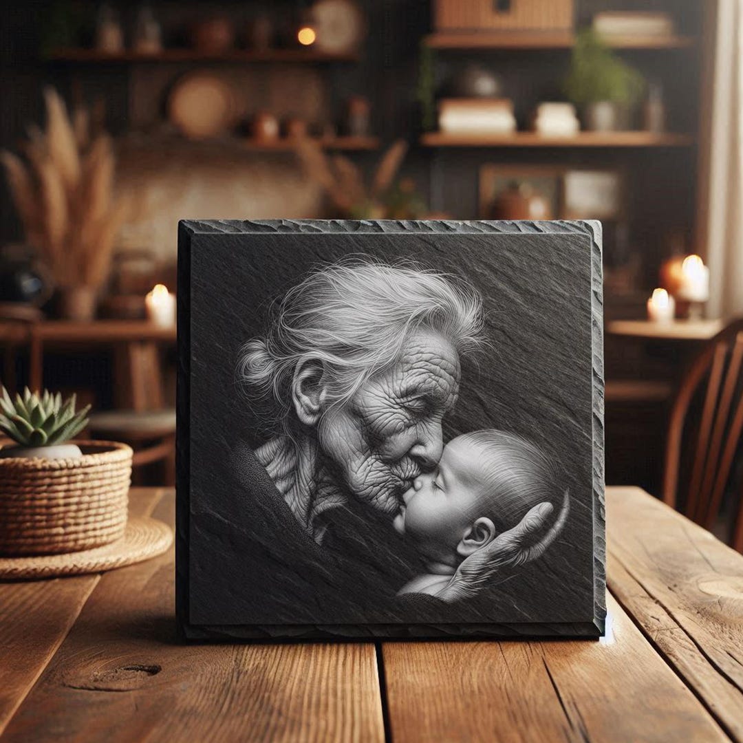 Newborn Baby PNG – Slate Engraving File for Laser Machines [4] - Etsy