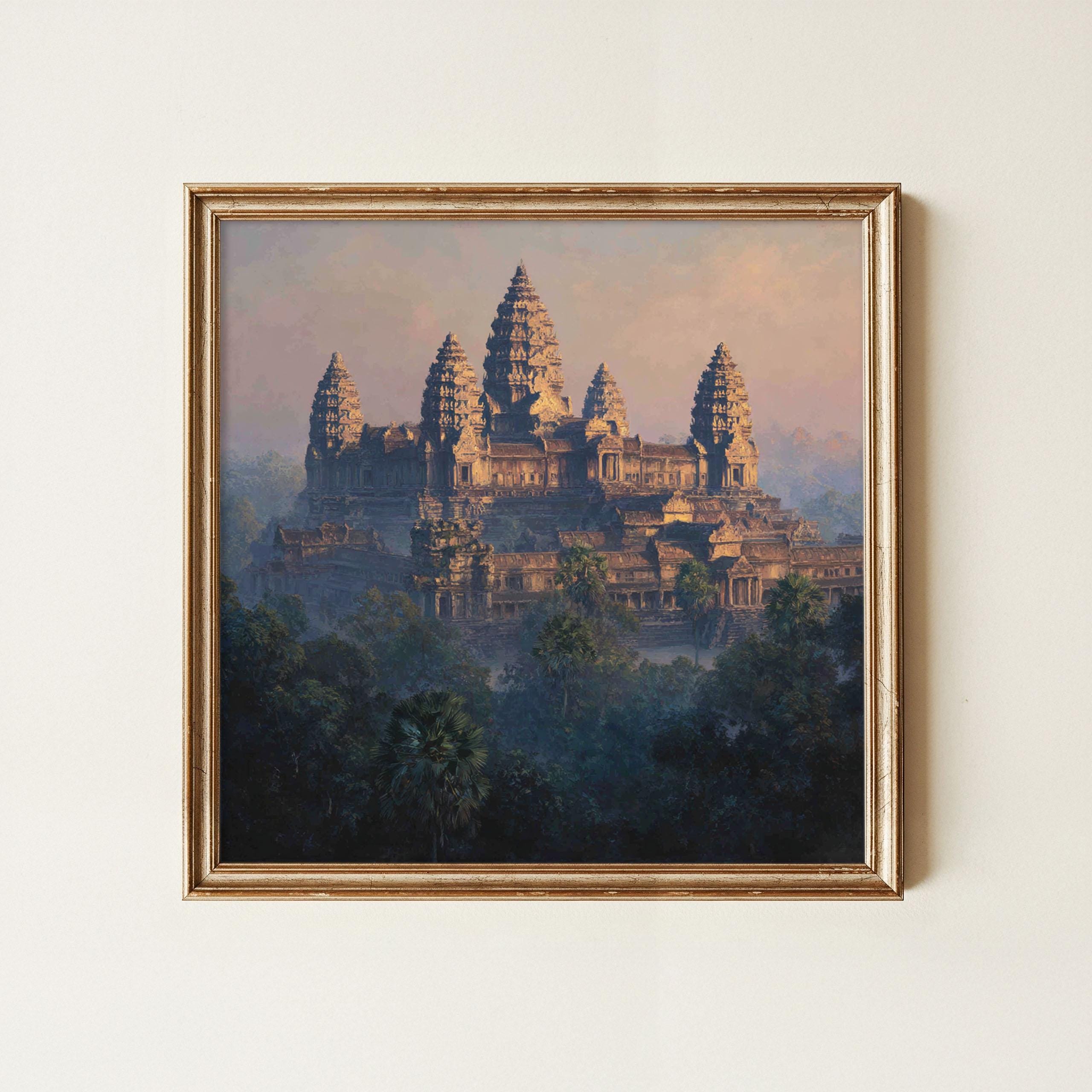 Cambodian Oil Painting Canvas - Etsy
