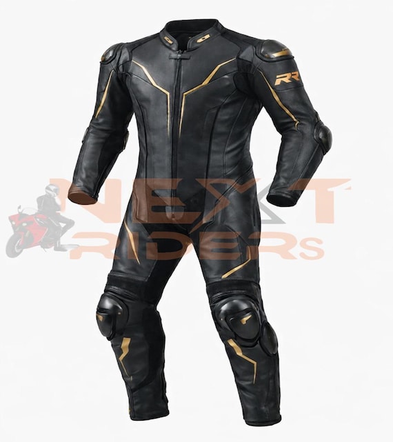Custom Motorbike Racing Suit Original Cowhide Leather Motorcycle Suit with CE Armor Protection