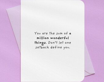 A Million Little Things Friend Encouragement Card | A2 Size 330 GSM Ultra Thick Cardstock