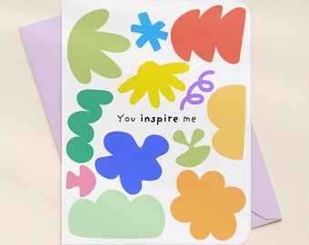 You Inspire Me Boss Babe Appreciation Card | A2 Size 330 GSM Ultra Thick Cardstock